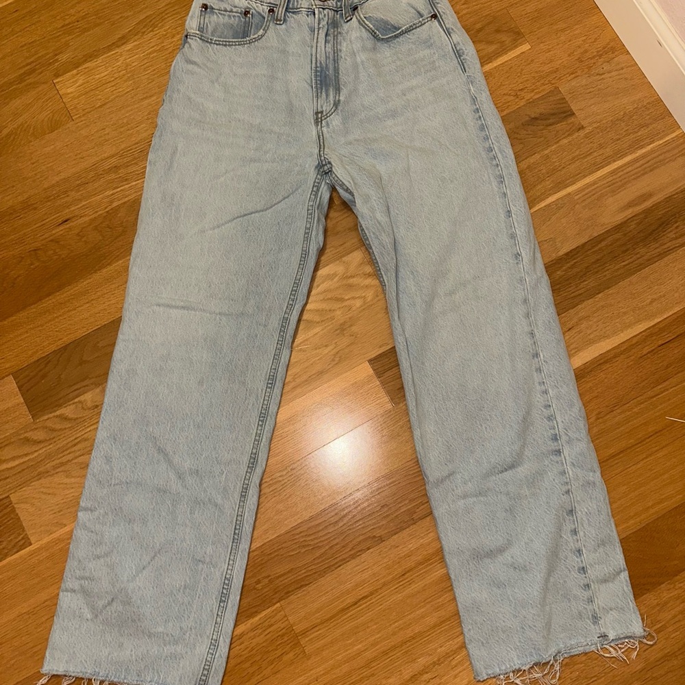 Abercrombie & Fitch Light Blue Straight Leg Jeans